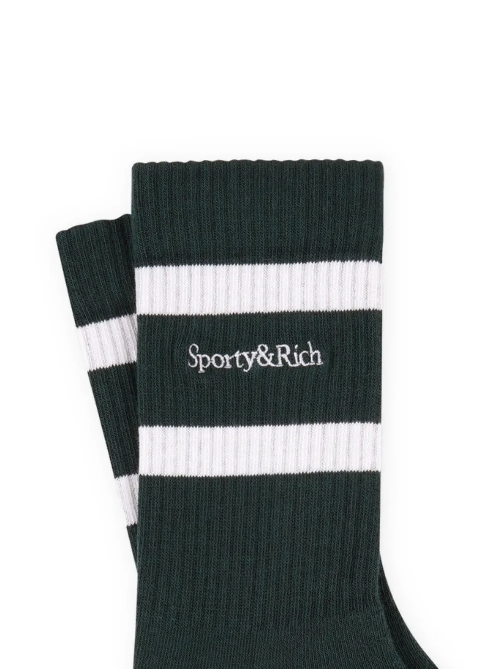  Sporty & Rich Striped Socks - Green 