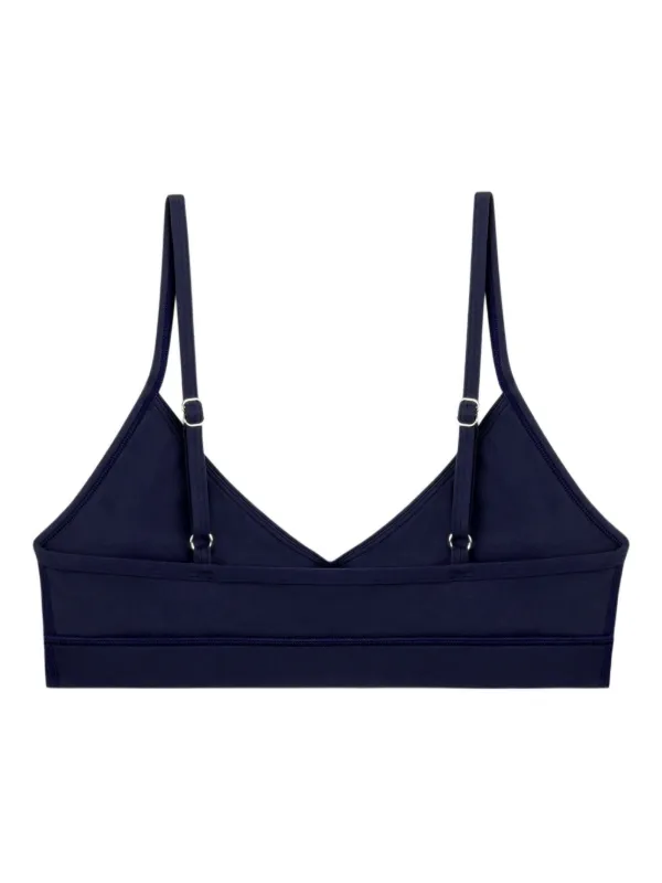 Sporty & Rich Brasier Deportivo Con Cuello En V | Azul | FARFETCH CO