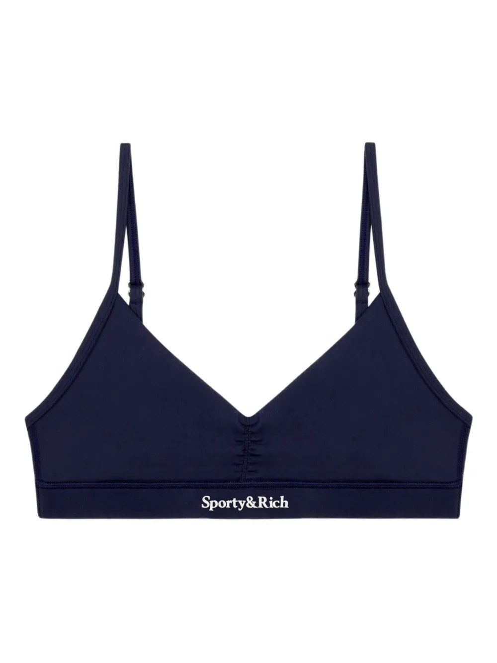 Sporty & Rich V-neck performance bra - Blau