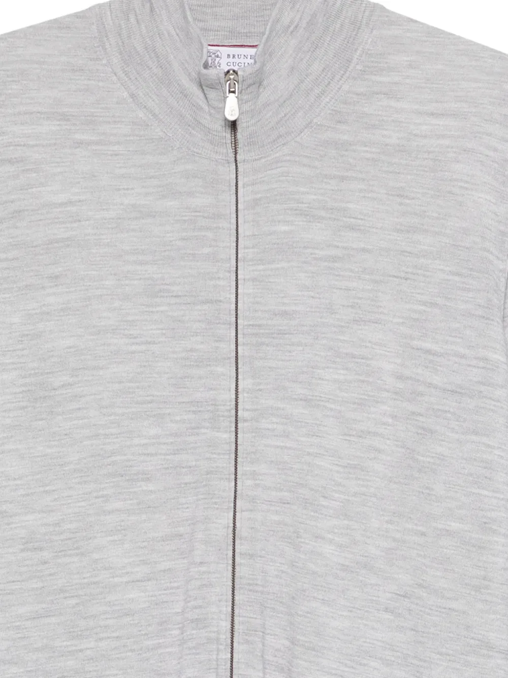  Brunello Cucinelli Zip Cardigan - Grey 