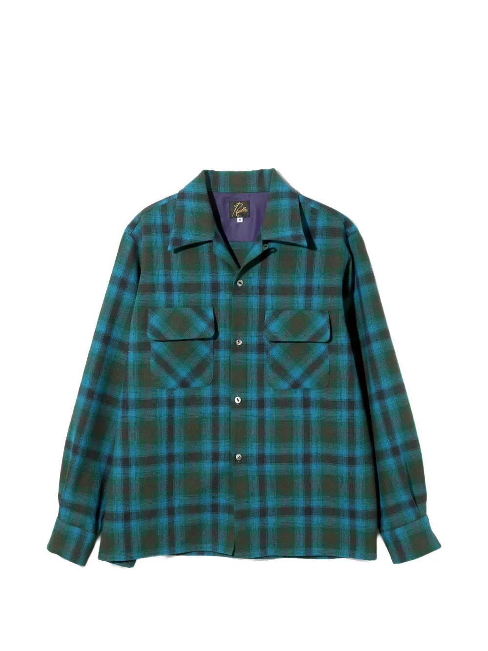 Needles plaid pocket shirt - Verde