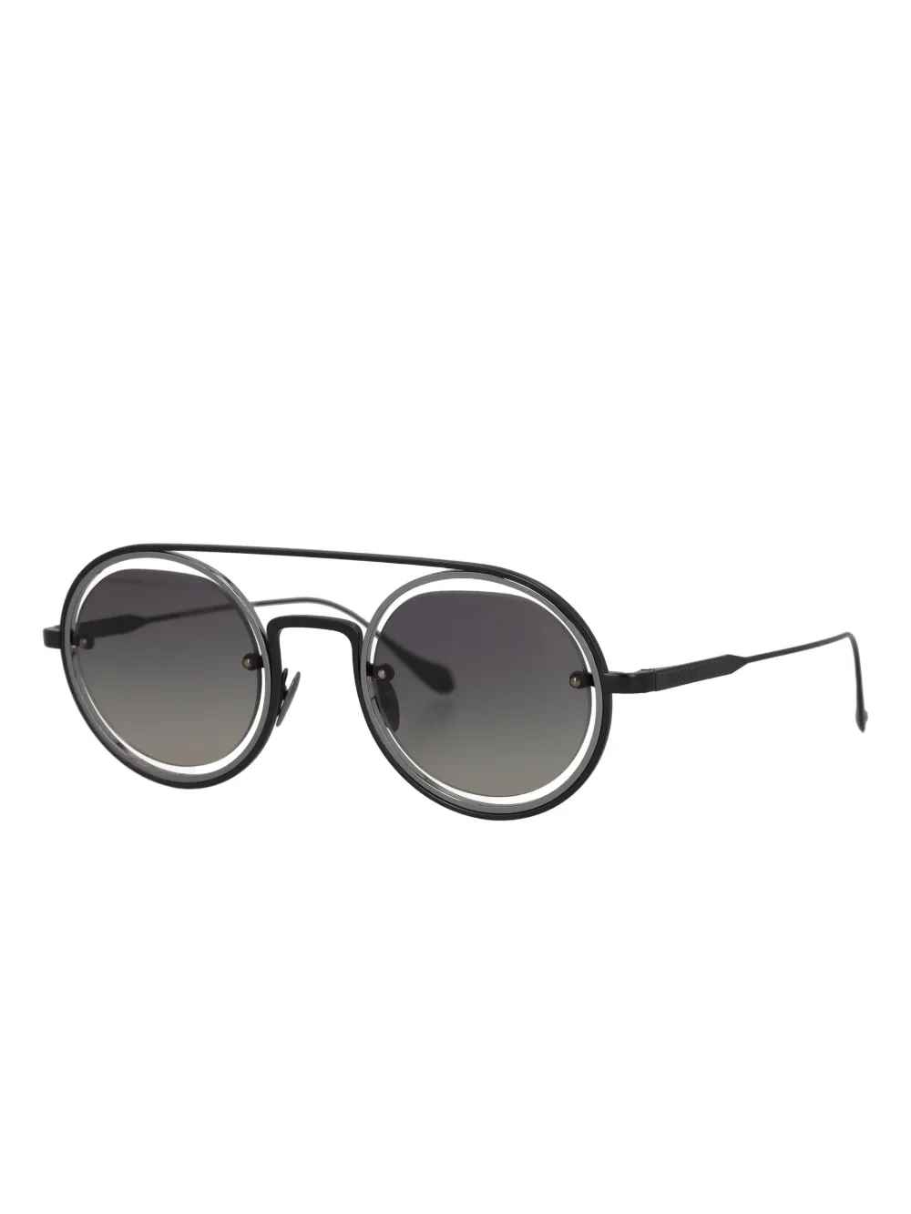 Giorgio Armani Pre-Owned round double-bridge sunglasses | Image 2