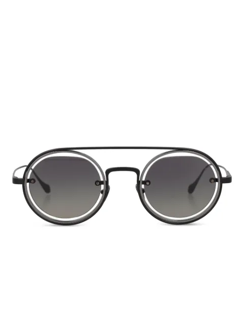 Giorgio Armani Pre-Owned round double-bridge sunglasses