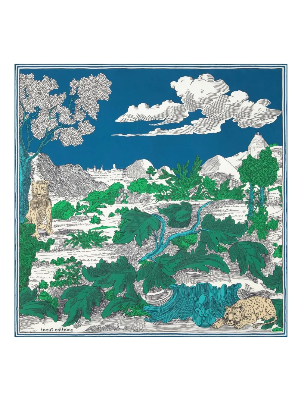 Inoui Editions Histoire scarf - Blu