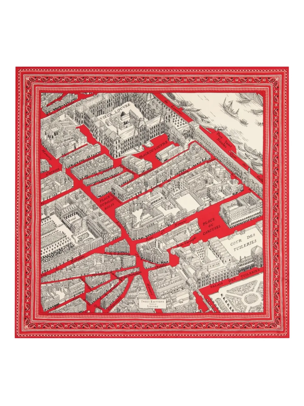 Inoui Editions Louvre scarf - Rot