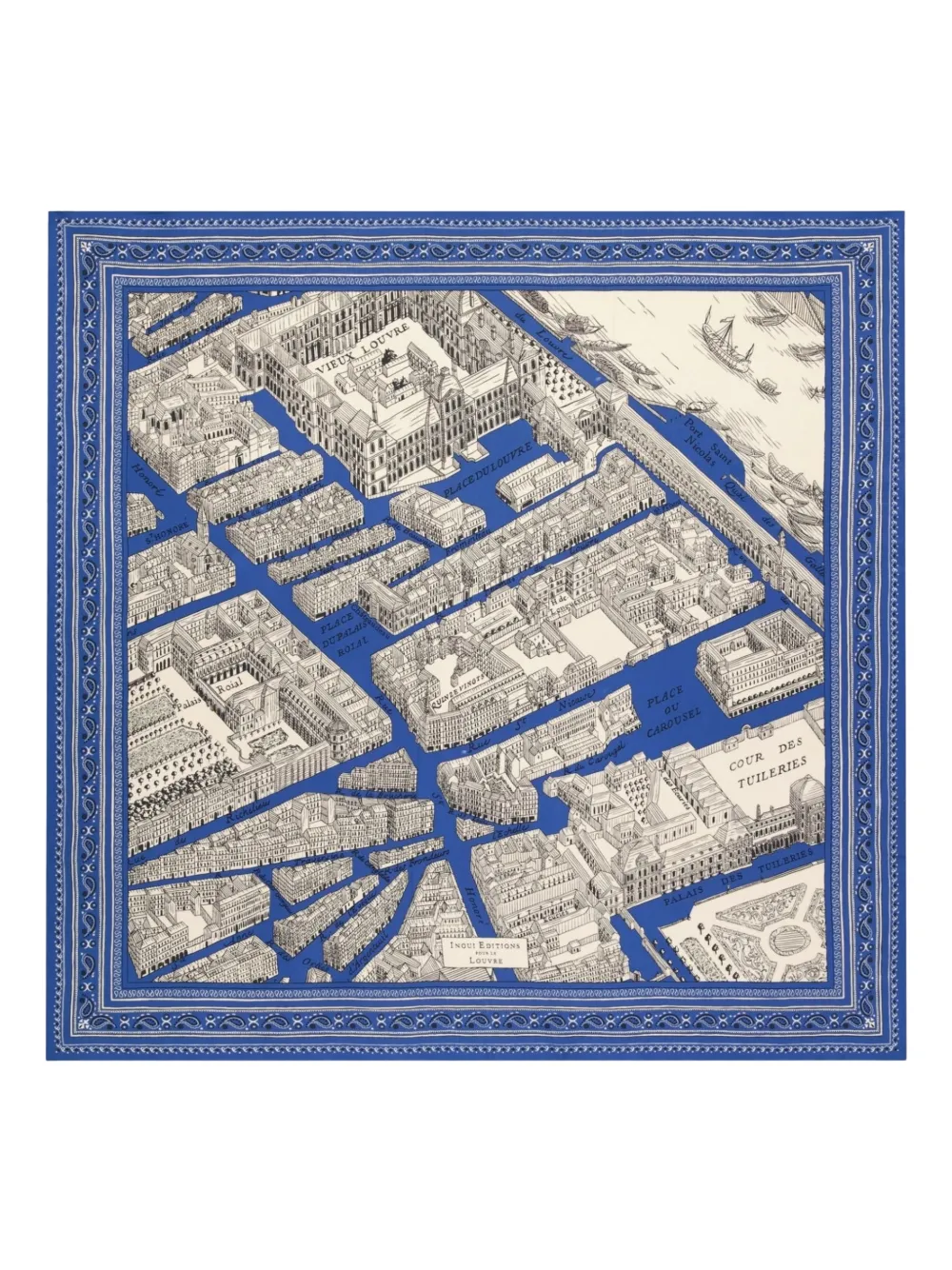 Inoui Editions Louvre scarf - Blu