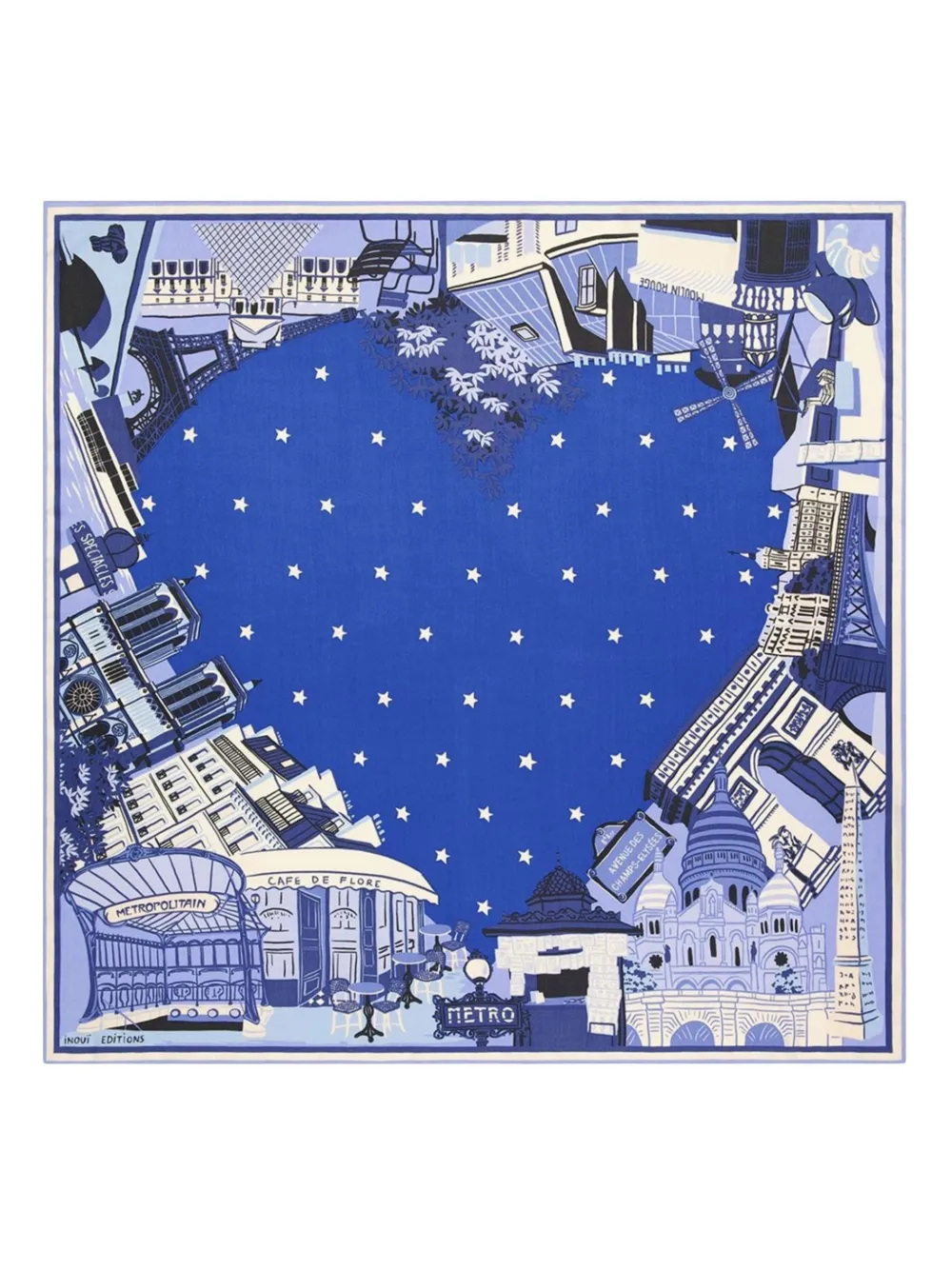 Inoui Editions J'Aime Paris scarf - Blau