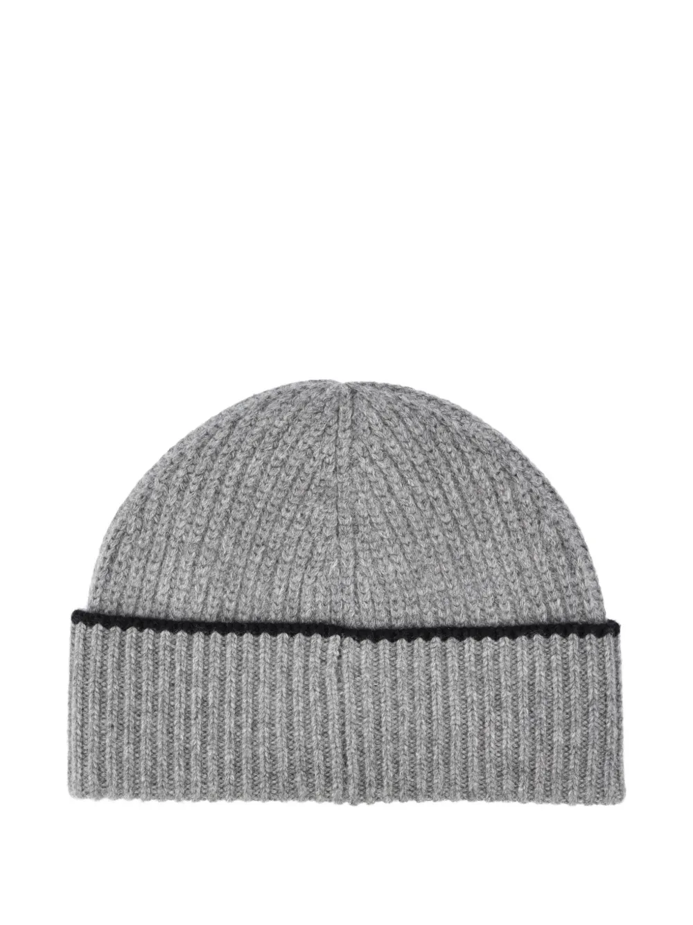 Chloé ribbed heart-motif beanie hat - Grijs