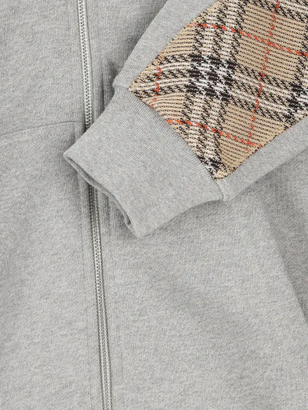 Burberry check-detail Hoodie | Grey | FARFETCH