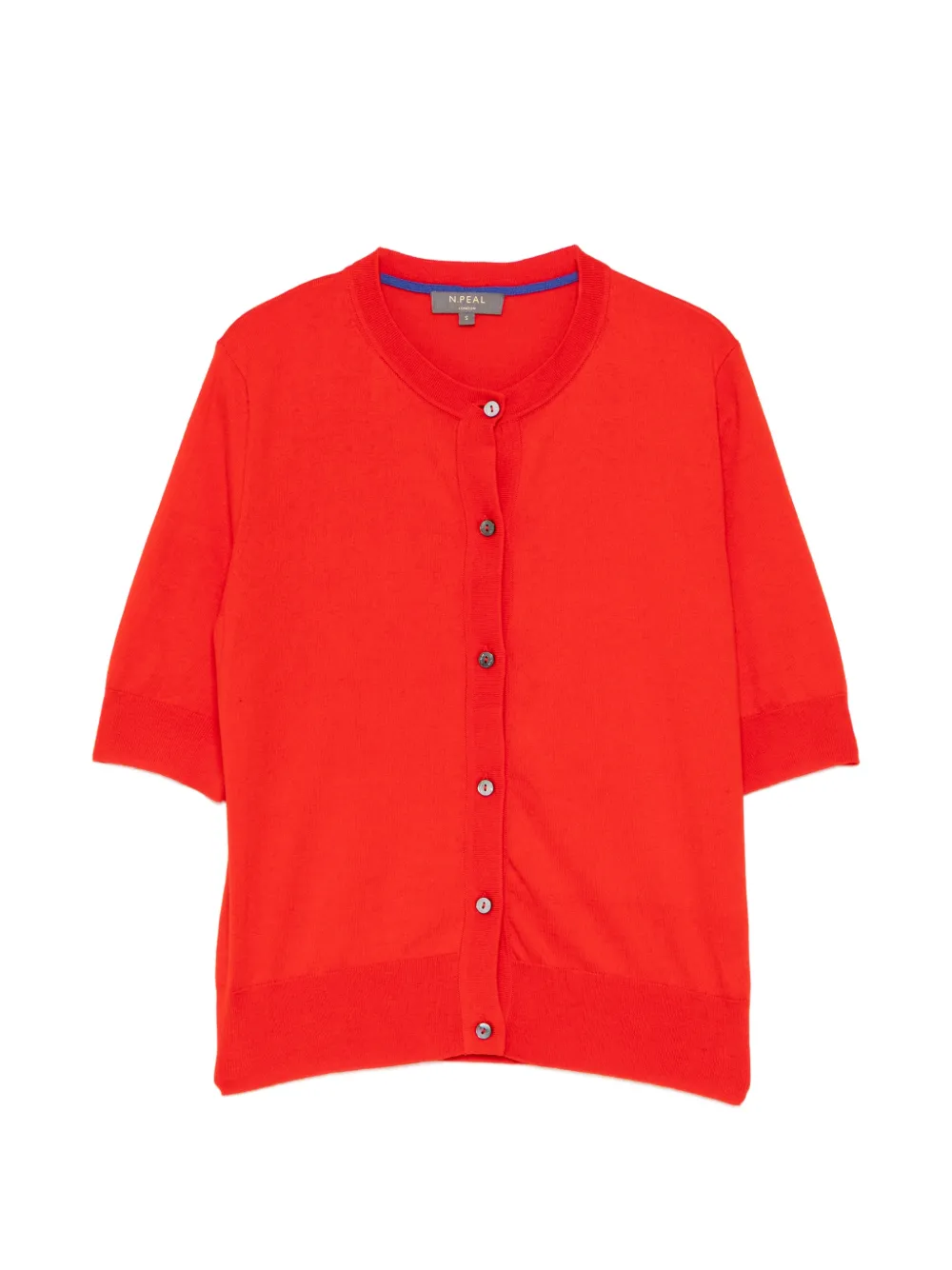 N.Peal Cardigan a maniche corte - Rosso