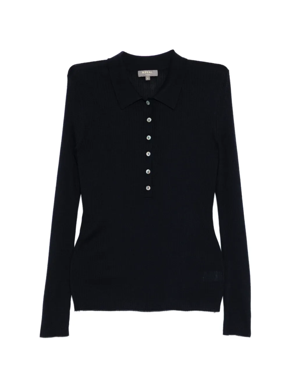 N.Peal Polo a coste - Blu