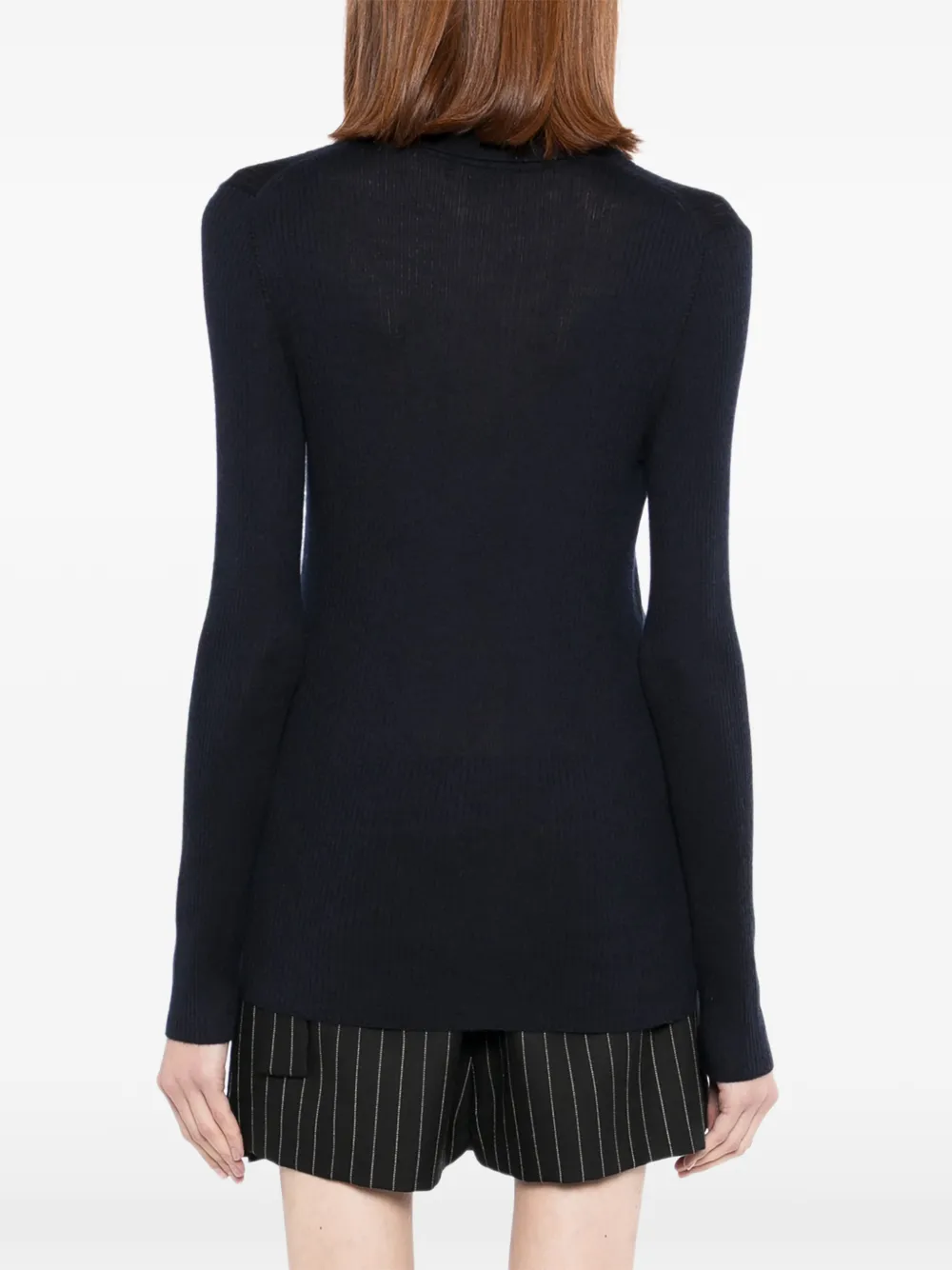 Ribbed Polo Top