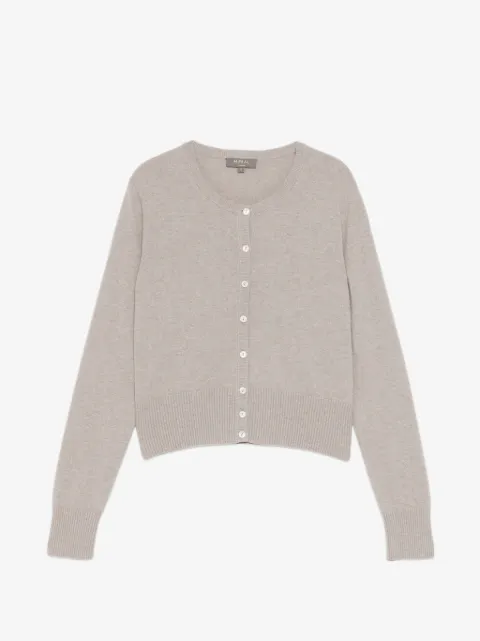 N.Peal round neck cropped cardigan