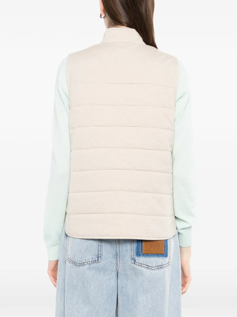 N.Peal Bodywarmer met knopen Beige