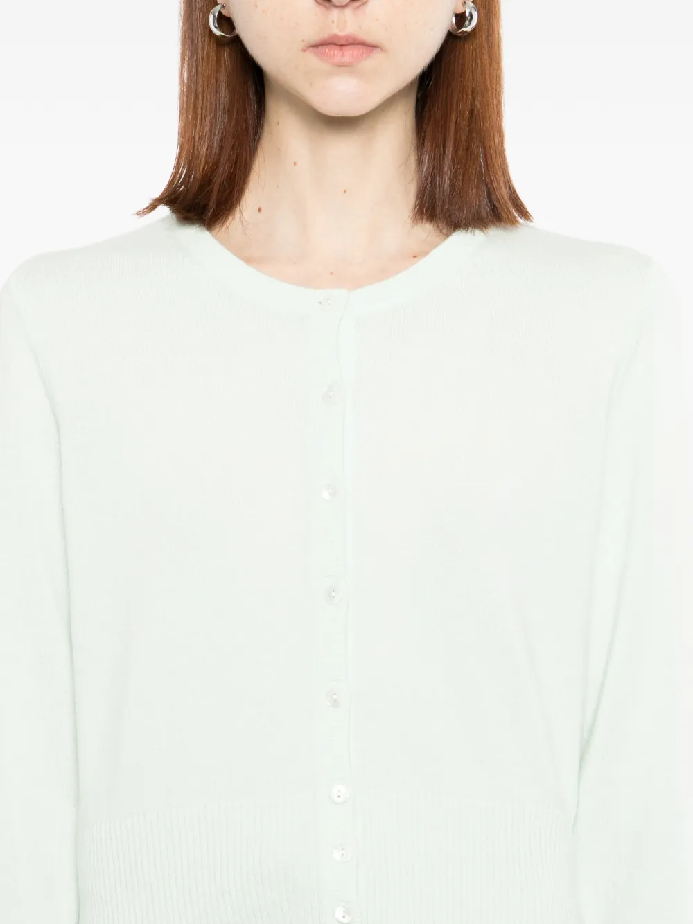 N.Peal Ivy cropped vest Groen