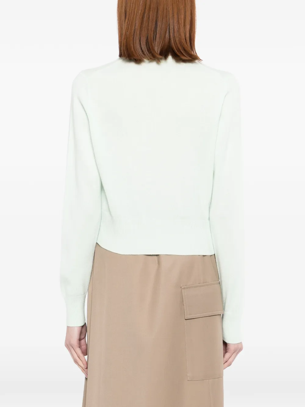 N.Peal Ivy cropped vest Groen