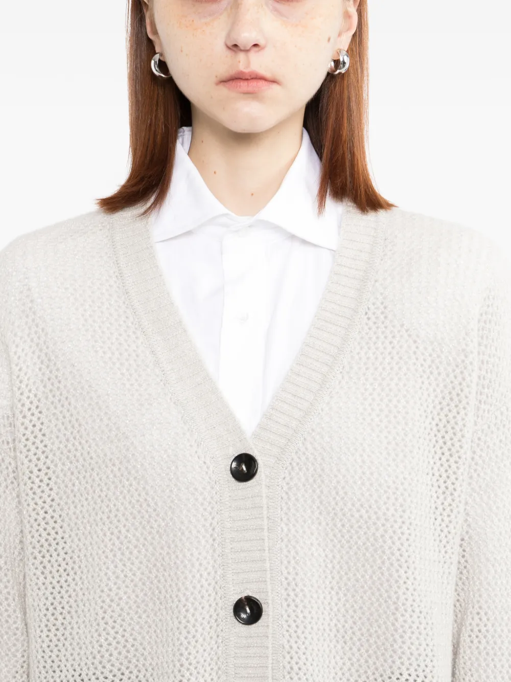 N.Peal Azure vest Grijs