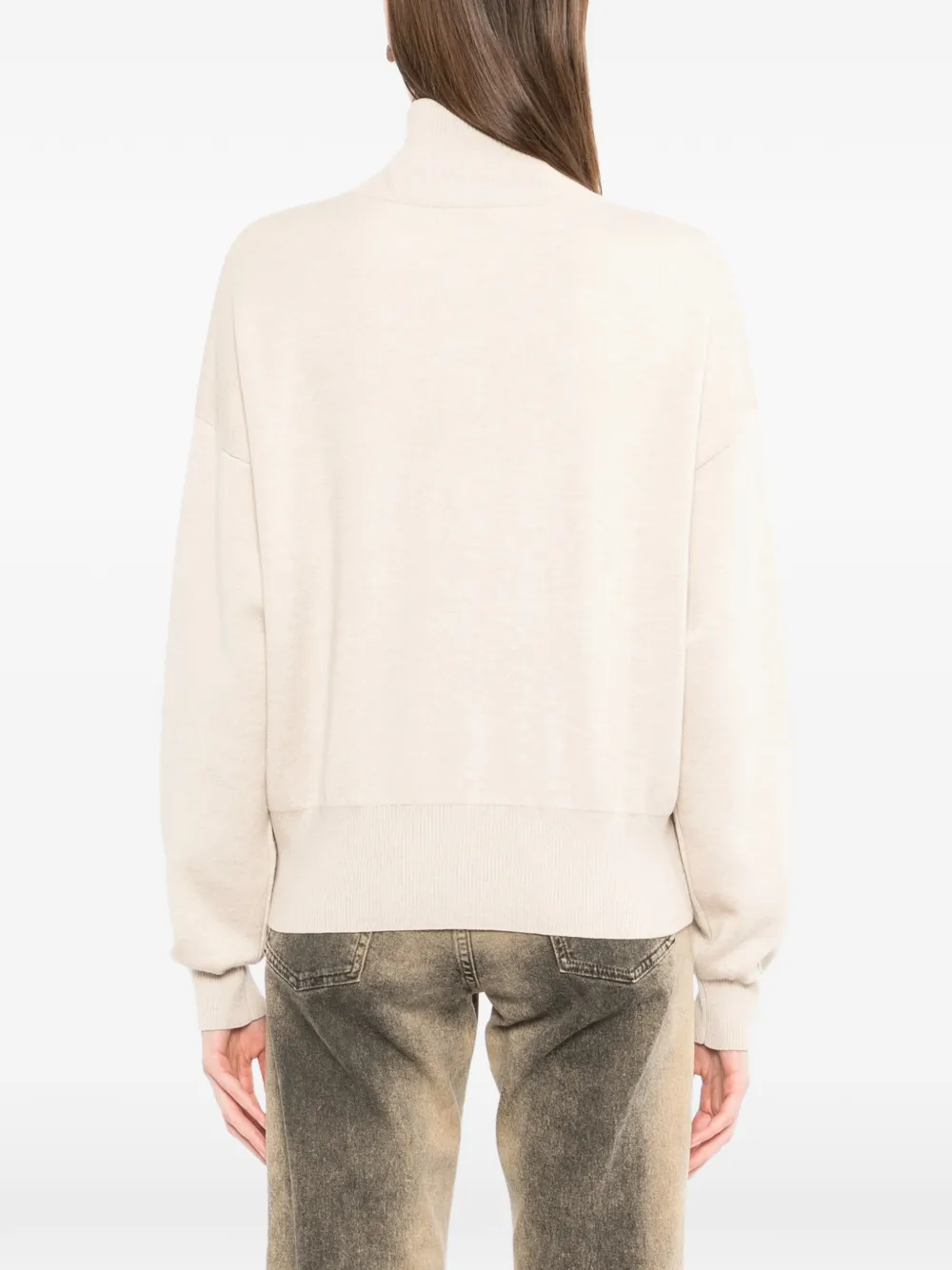 Ribbed Hem And Cuffs Knitwear