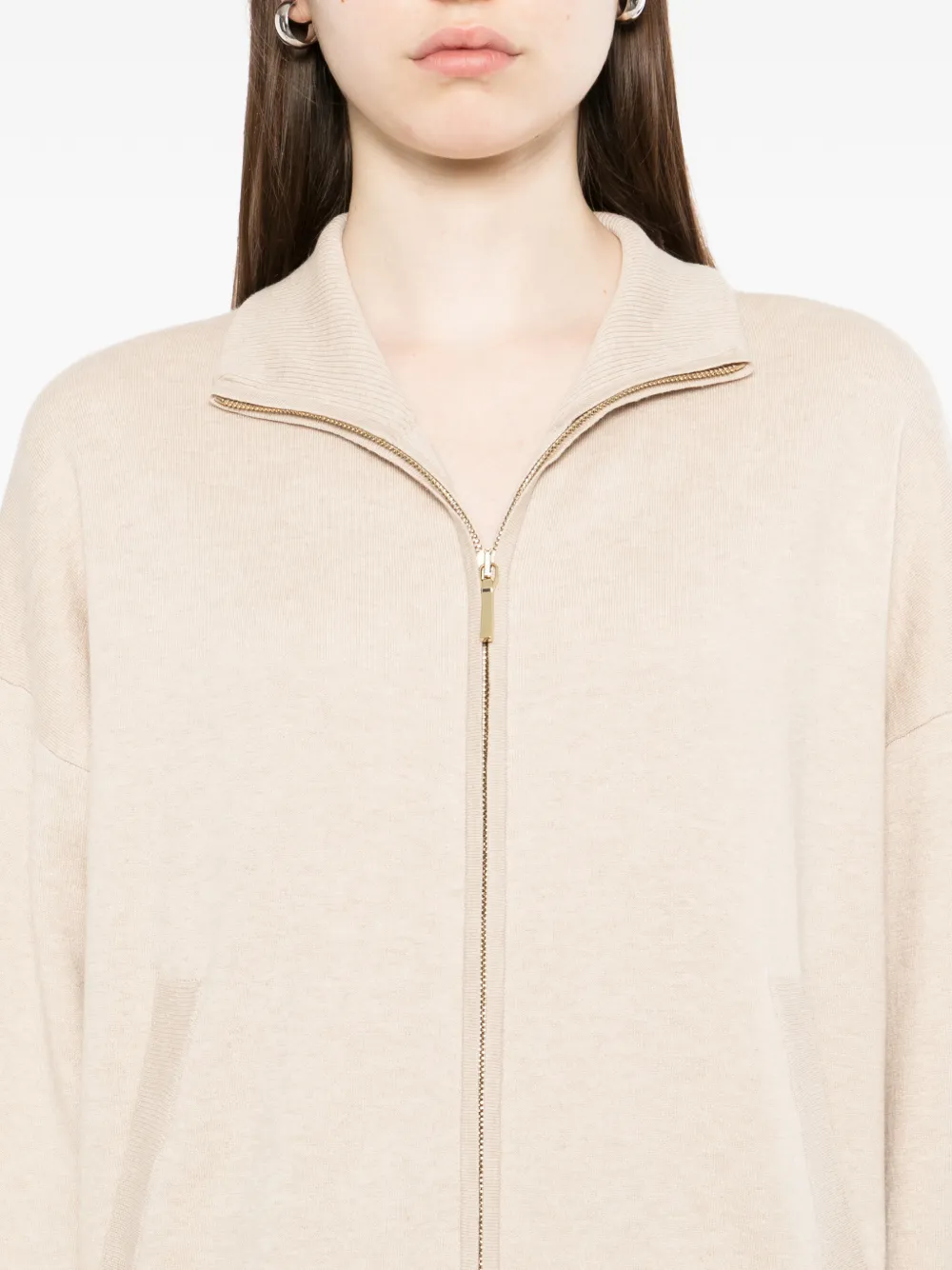 Ribbed Hem And Cuffs Knitwear