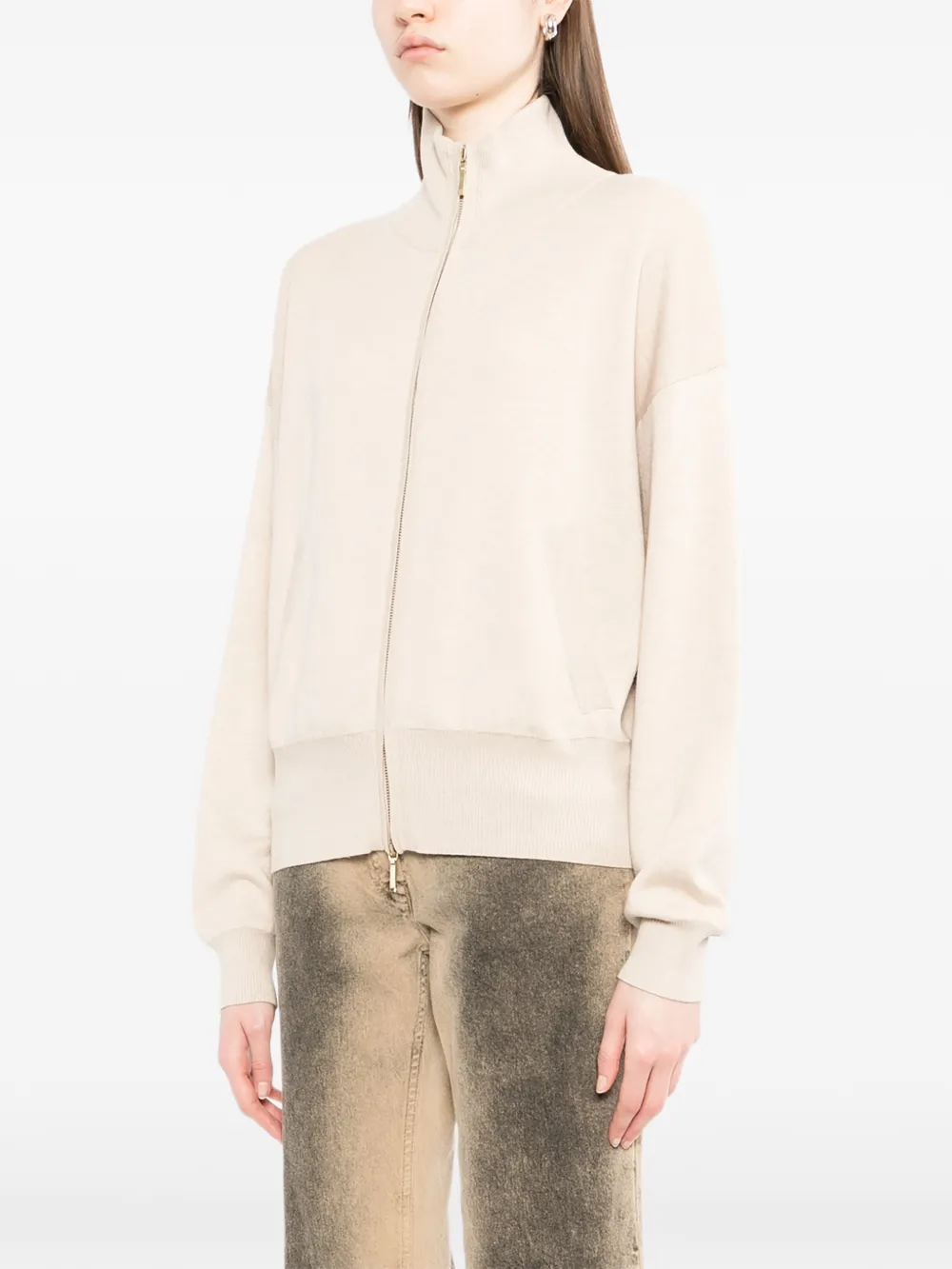 Ribbed Hem And Cuffs Knitwear