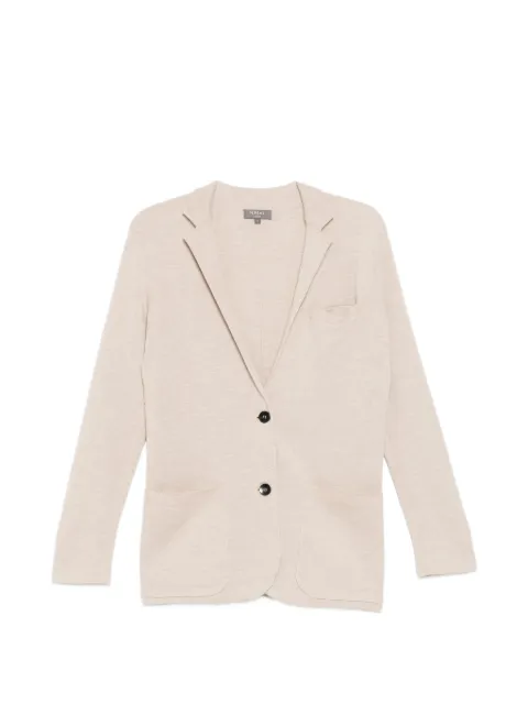 N.Peal blazer boutonné à revers crantés