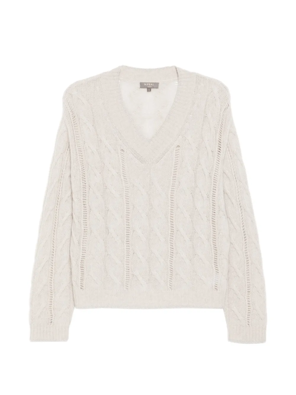 N.Peal Top con scollo a V - Toni neutri