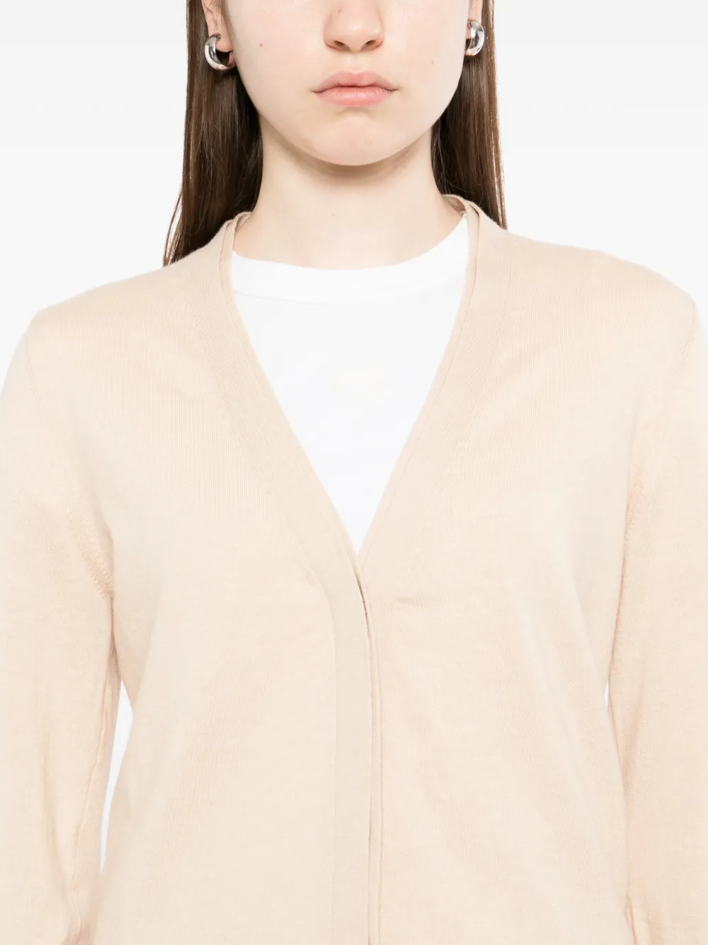 N.Peal Vest met V-hals Beige