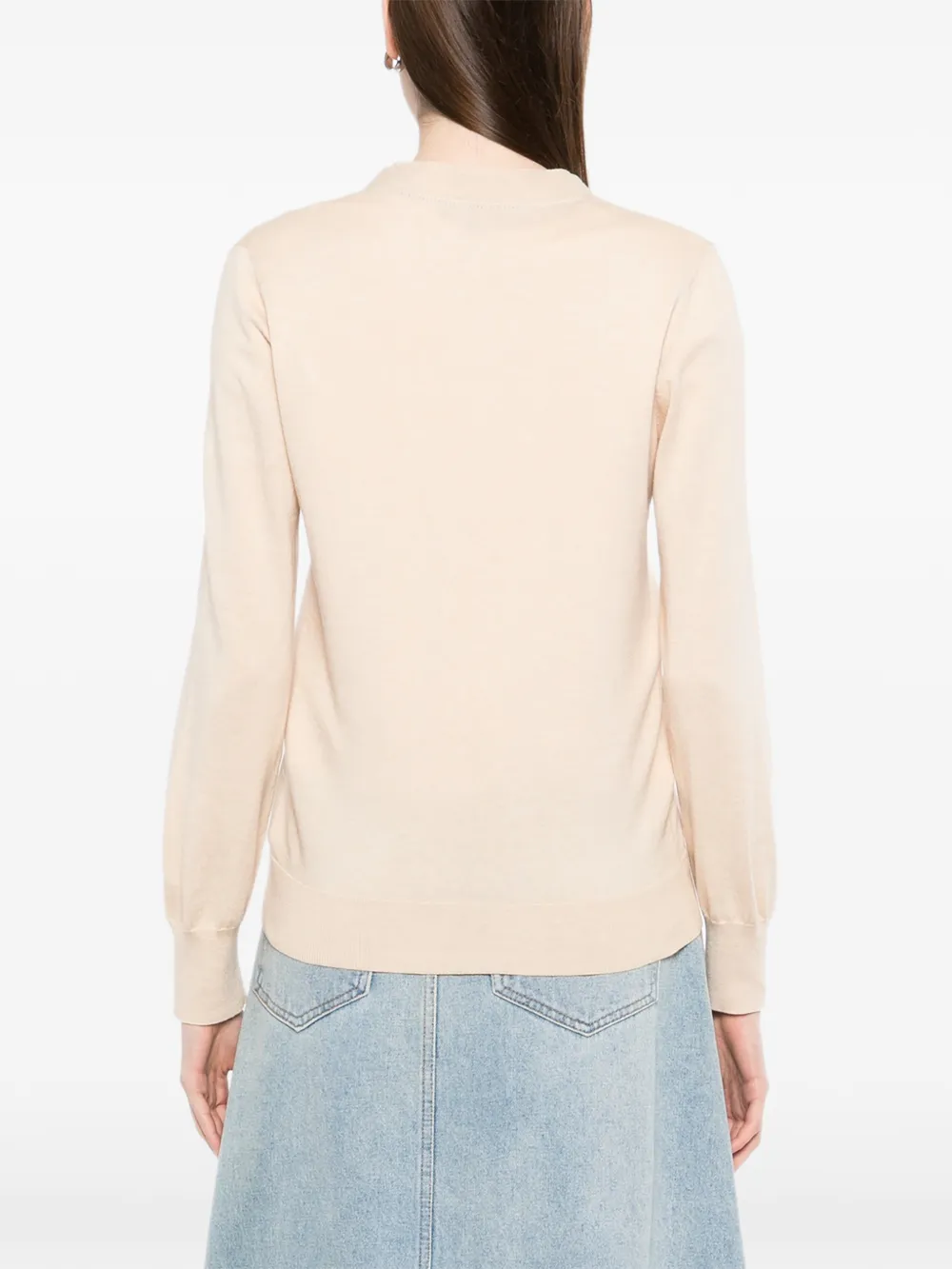 N.Peal Vest met V-hals Beige