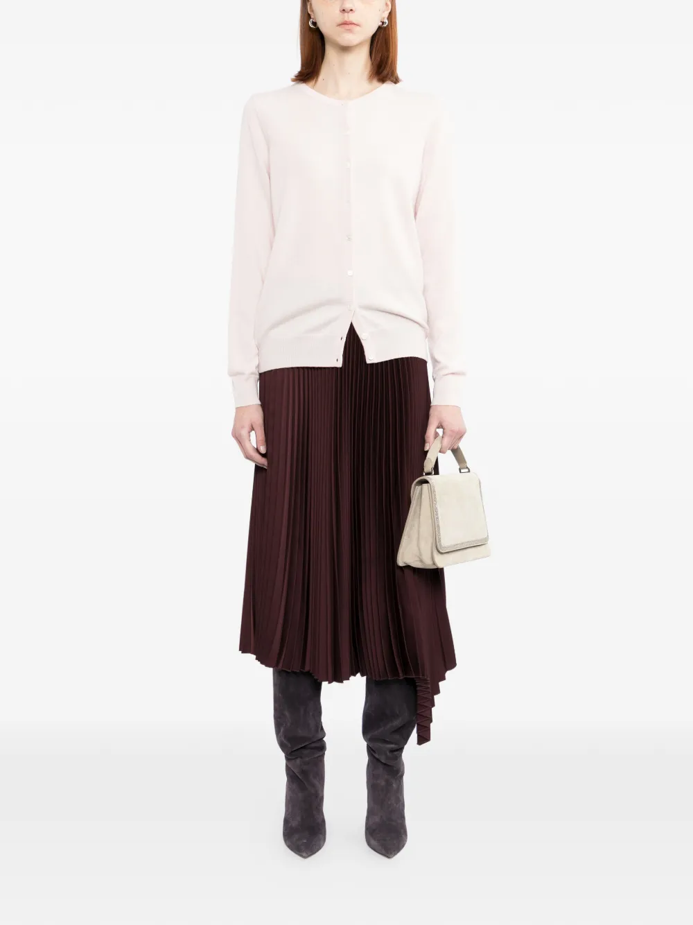 N.Peal Olivia vest Roze
