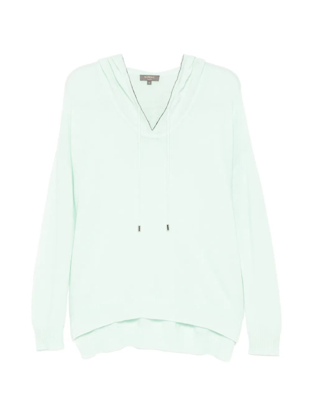N.Peal Felpa Maya con cappuccio - Verde