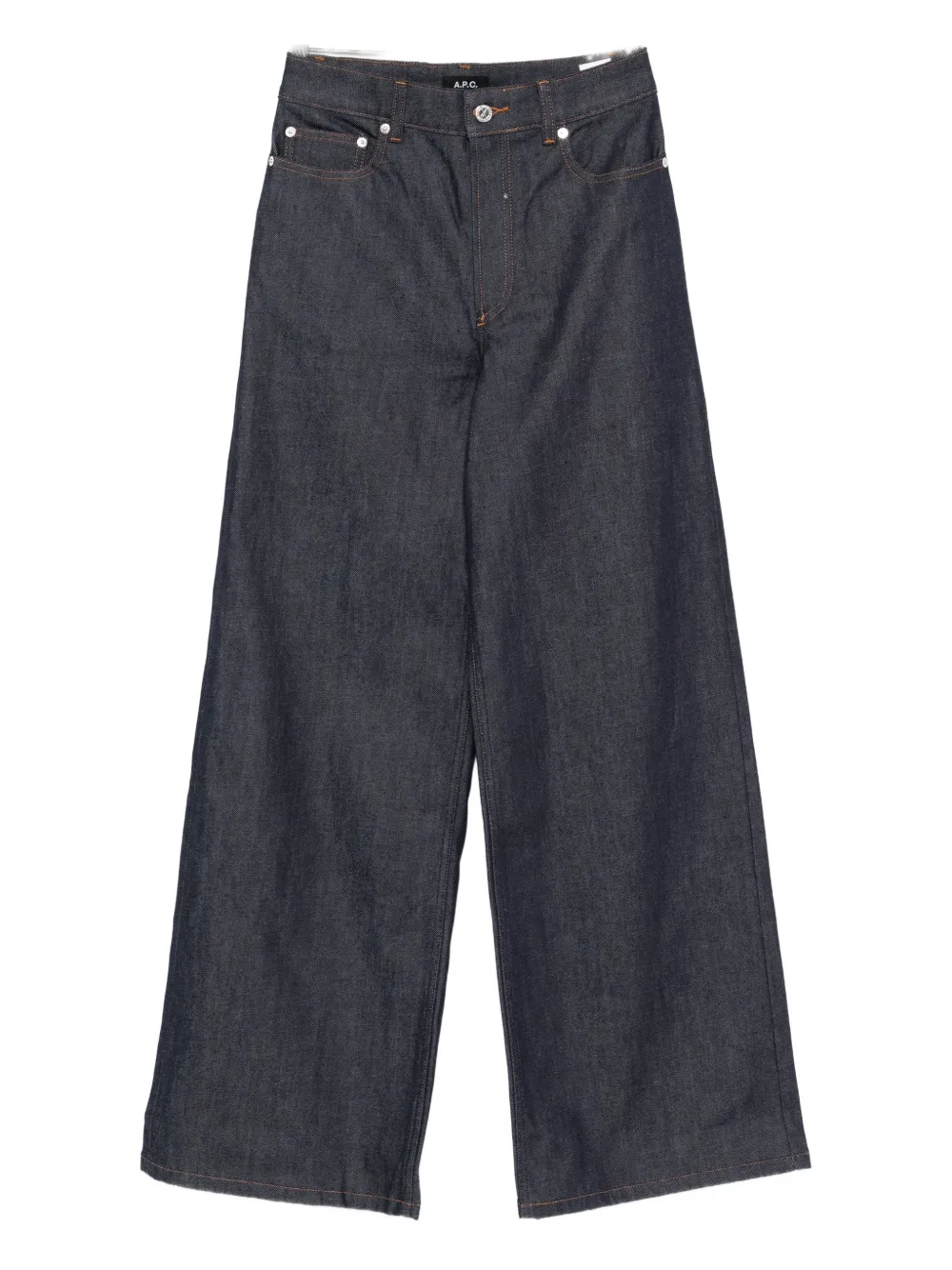 A.P.C. logo-embroidered jeans - Blu