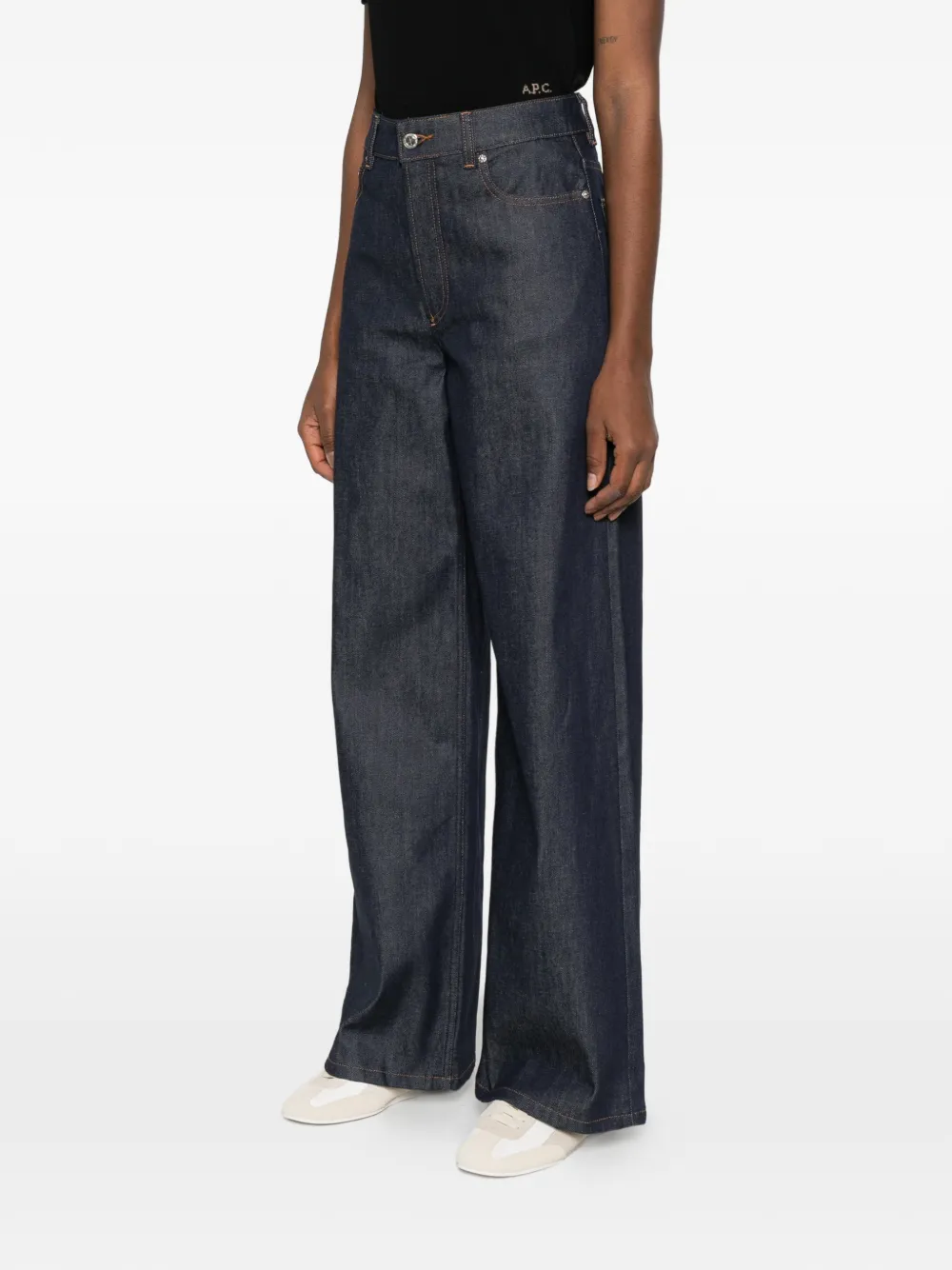  A.p.c. Logo-embroidered Jeans - Blue 