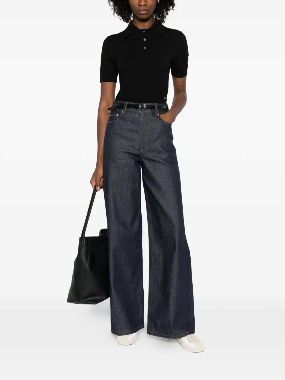 A.P.C. Jeans met geborduurd logo - Blauw