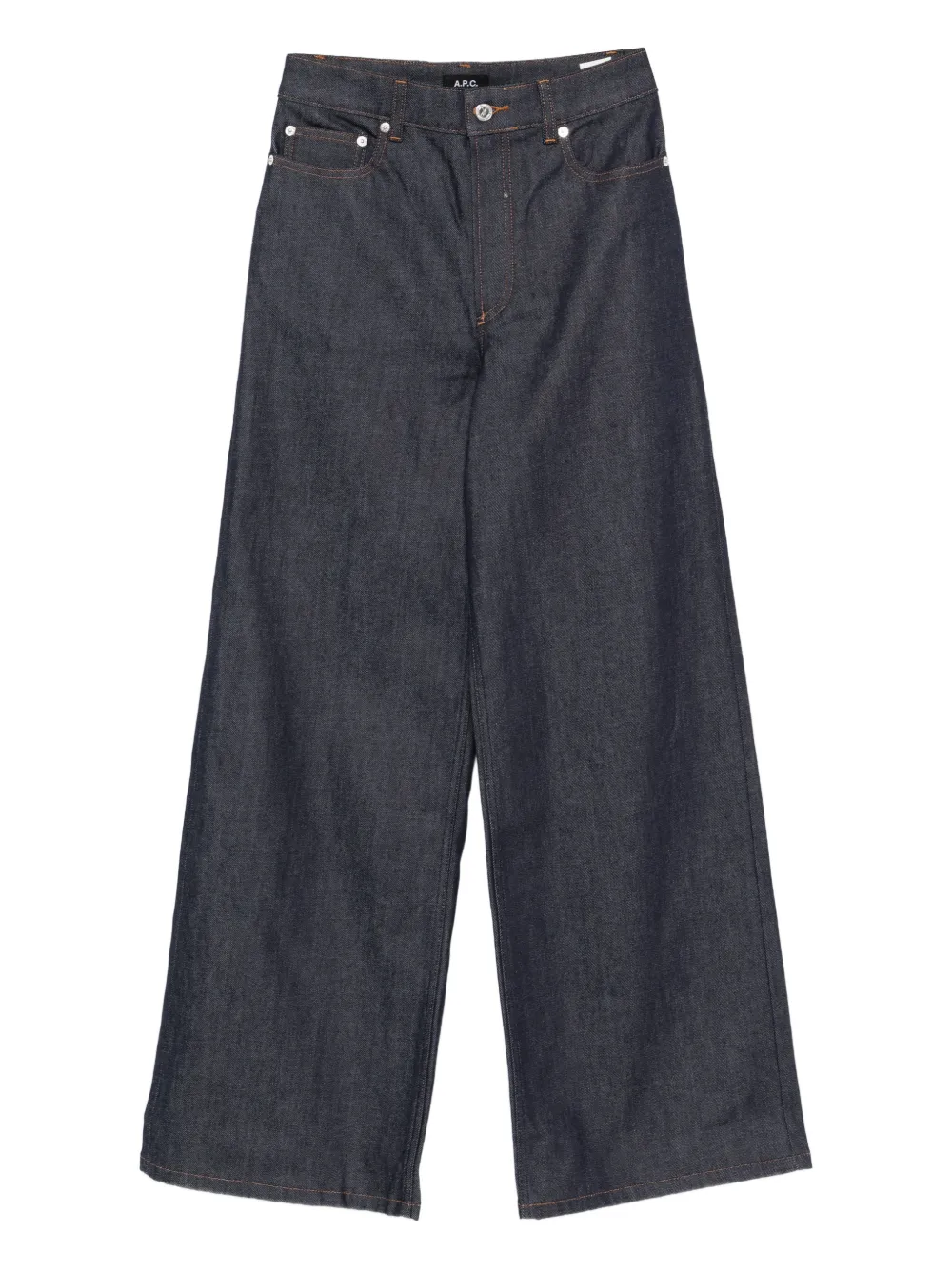 A.P.C. logo-embroidered jeans - Blu