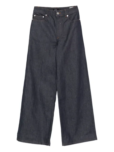 A.P.C. logo-embroidered jeans