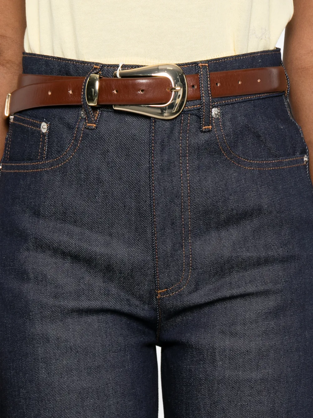 A.P.C. Jeans met contrasterende stiksels Blauw