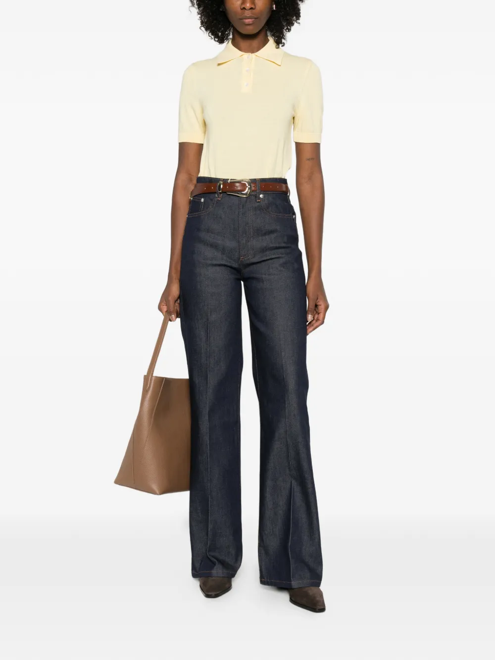 A.P.C. Jeans met contrasterende stiksels - Blauw