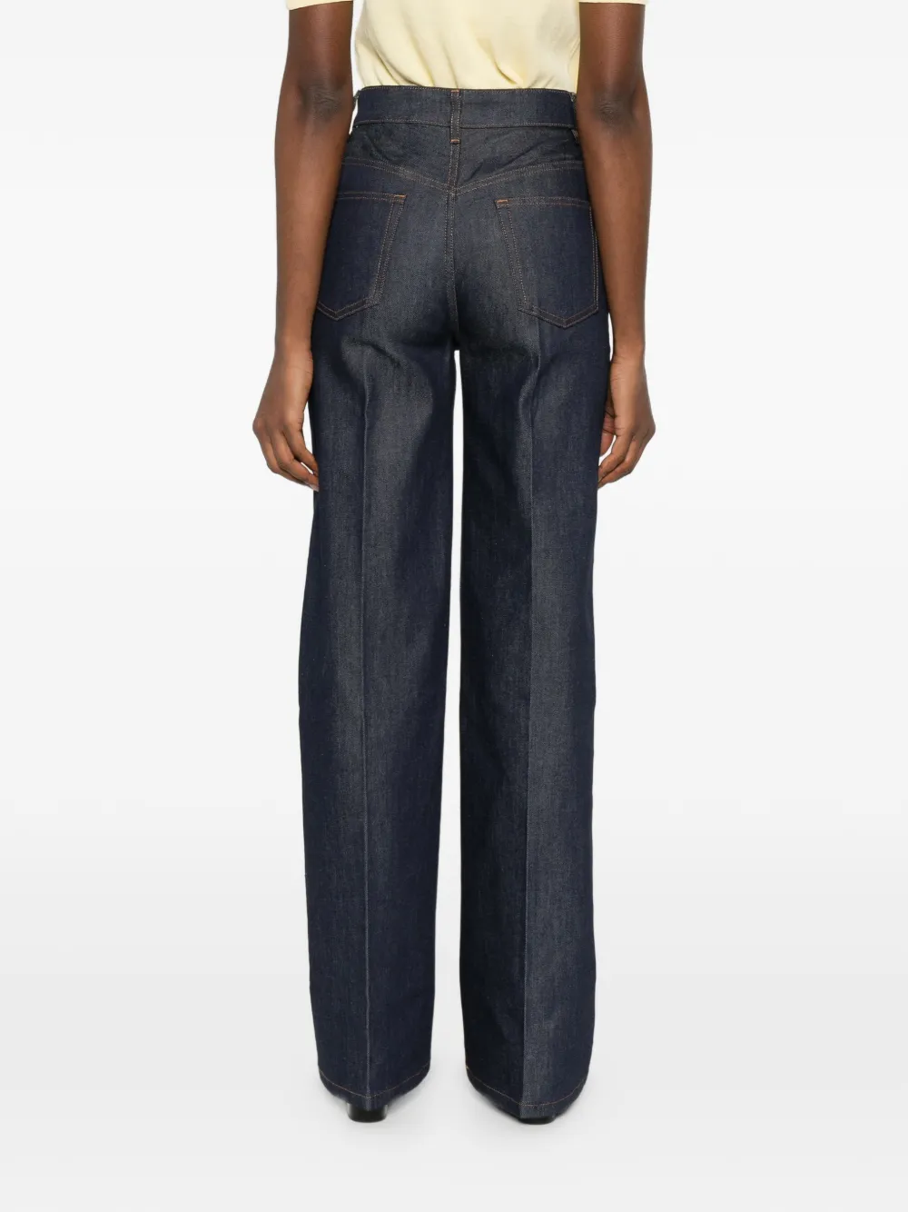 A.P.C. Jeans met contrasterende stiksels Blauw