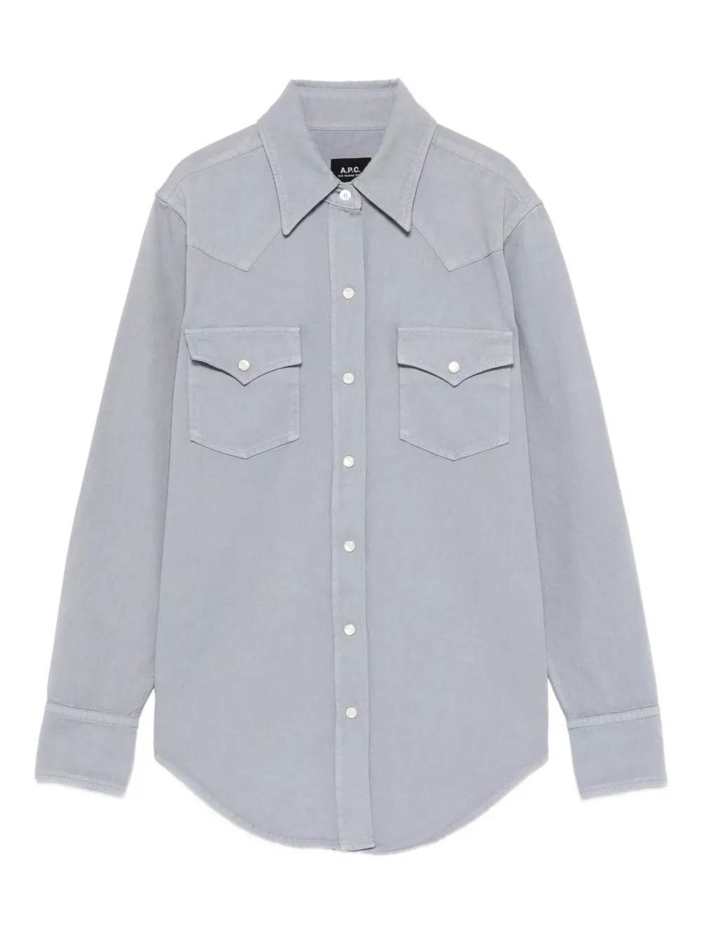 A.P.C. flap-pockets shirt - Grigio