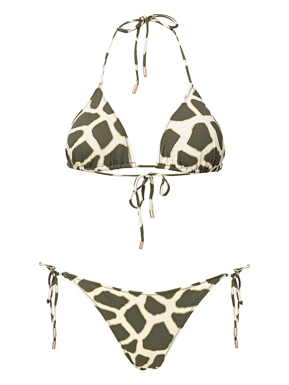 SOFIA ERHAN  KYLE printed tie bikini | Green | Image 1