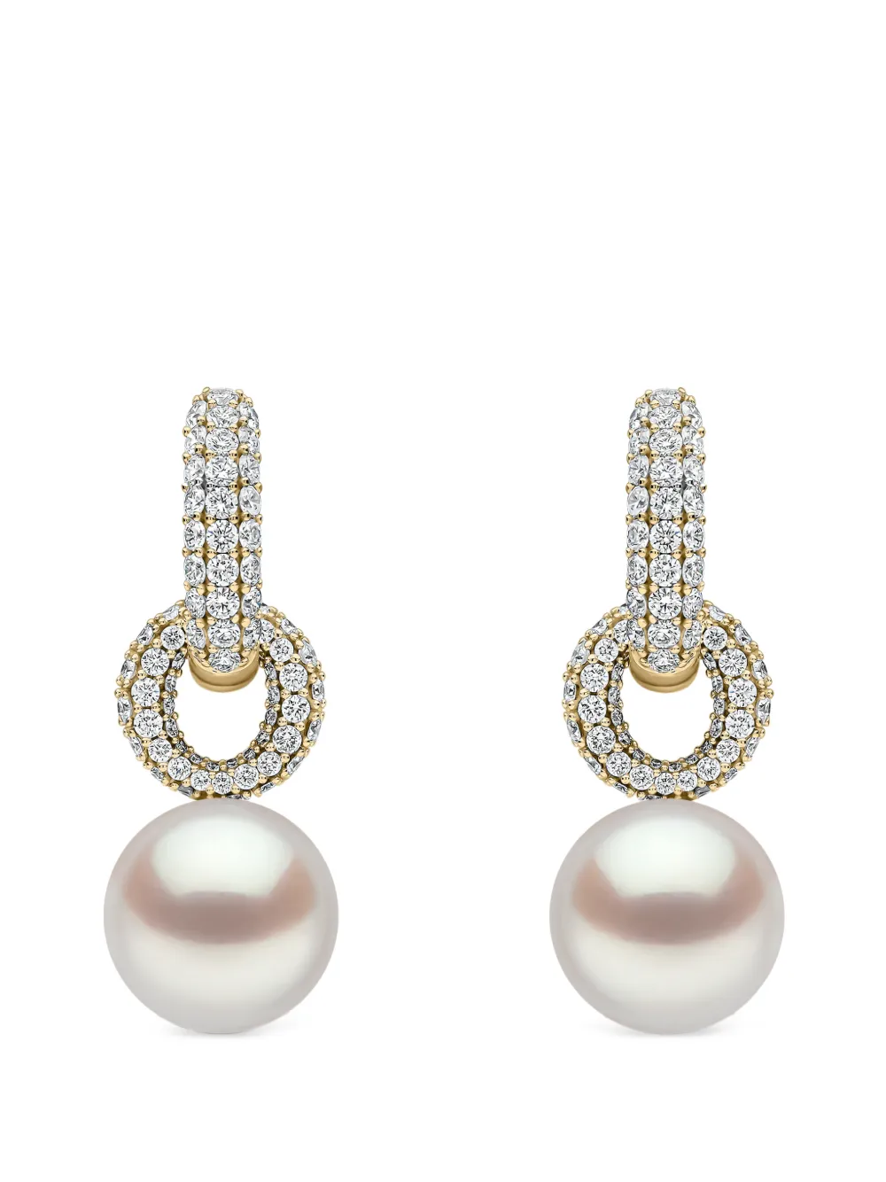 Yoko London O by Yoko diamond and pearl earrings · OS