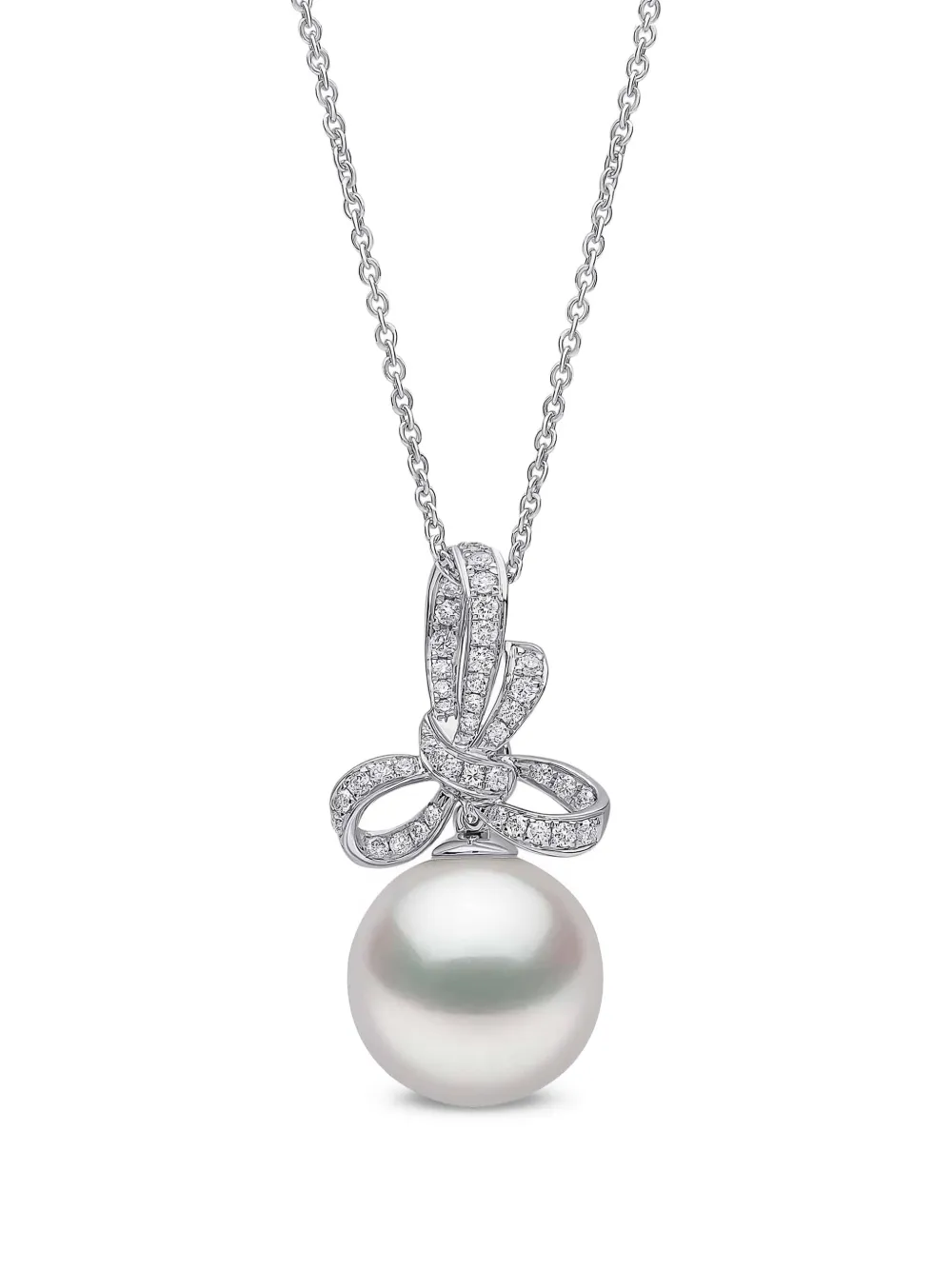 Yoko London Contessa diamond and pearl pendant - Argento