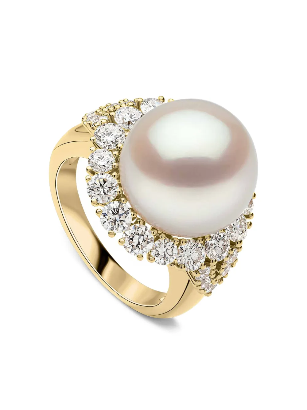 Yoko London Duchess diamond and pearl ring - Oro
