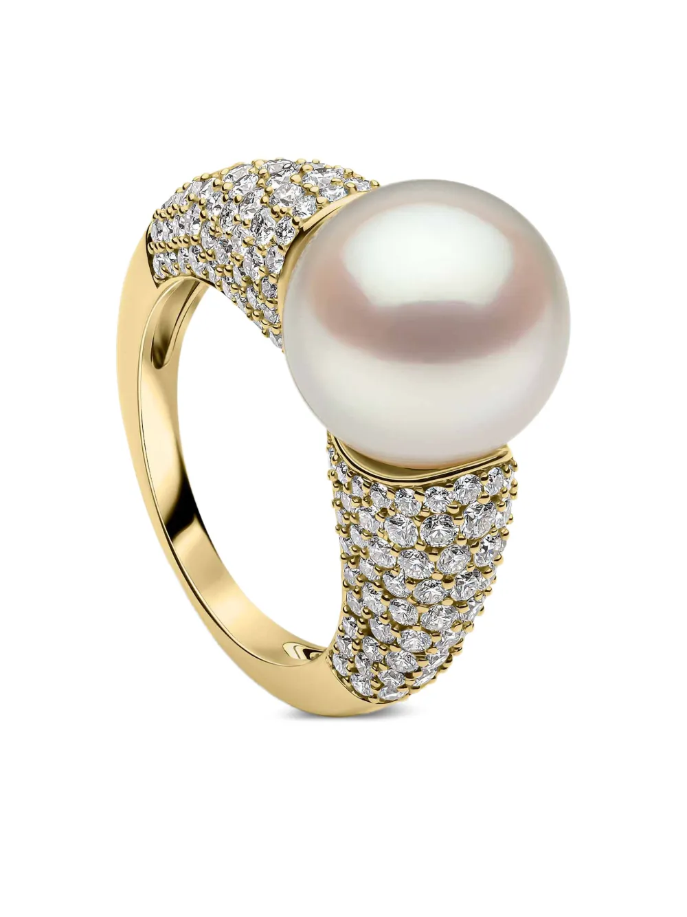 Yoko London O by Yoko diamond and pearl ring - Oro