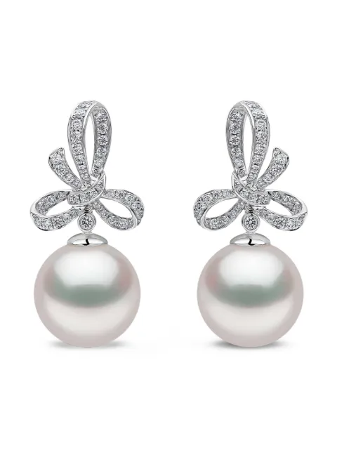Yoko London Contessa diamond and pearl earrings