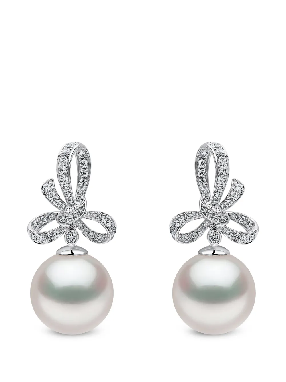 Yoko London Contessa diamond and pearl earrings