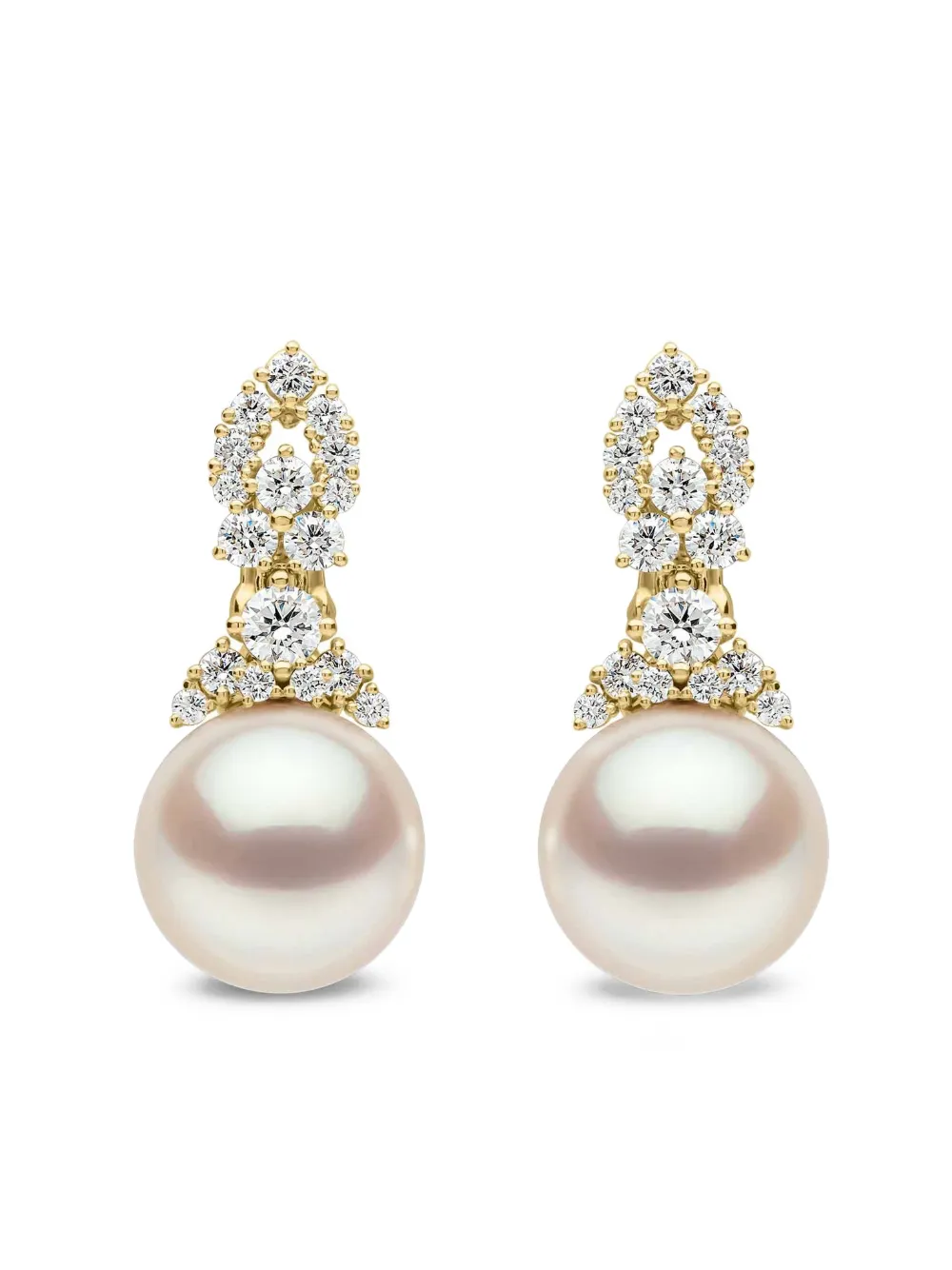 Yoko London Duchess diamond and pearl earrings - Gold