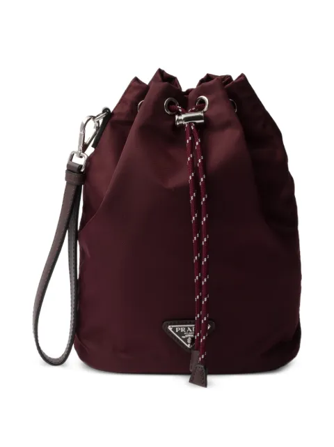 Prada Speedrock Re-Nylon and leather pouch