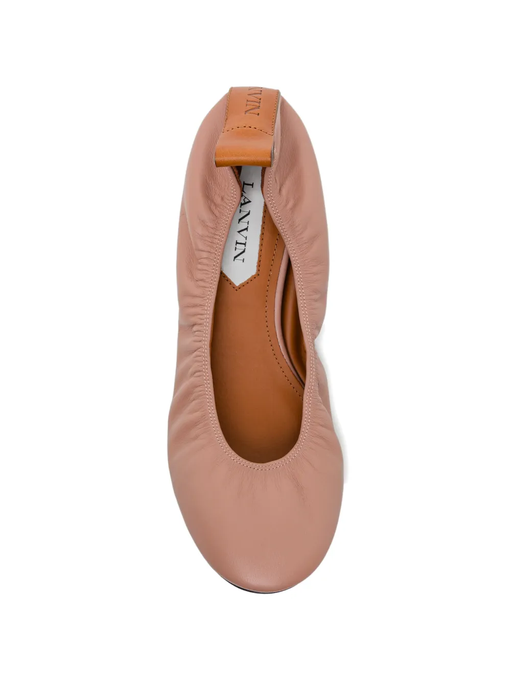 Lanvin Leren ballerina's Roze