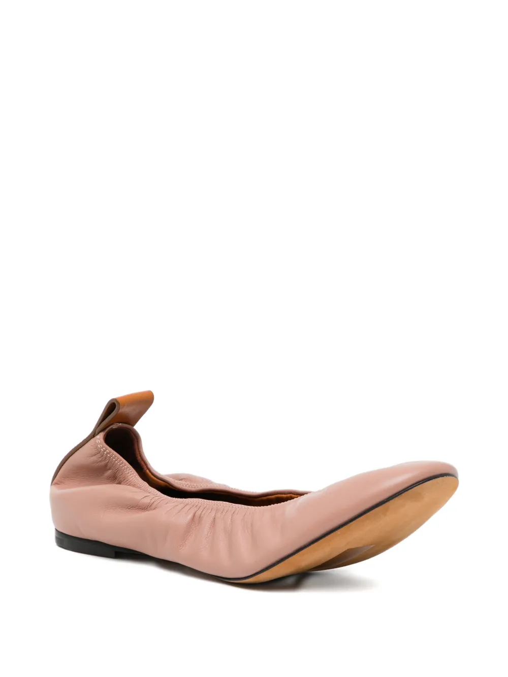 Lanvin Leren ballerina's Roze